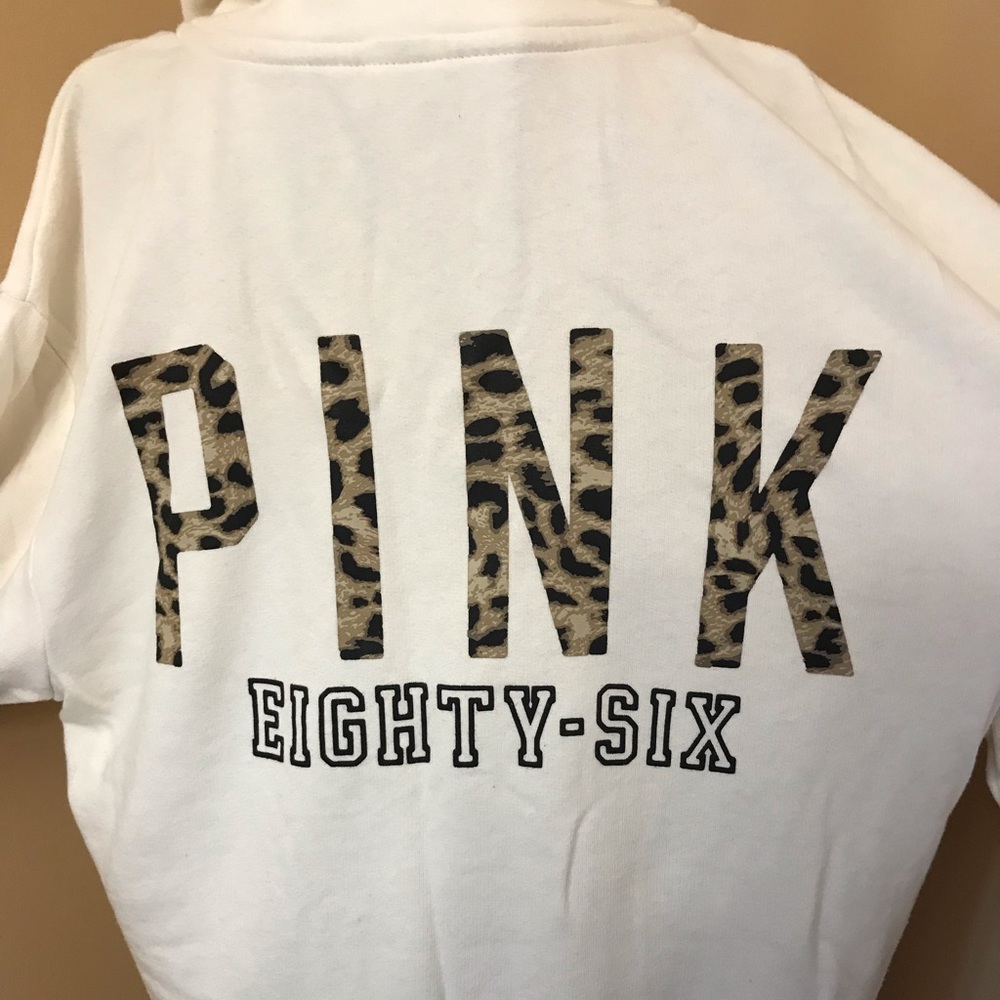 PINK half zip sweatshirt